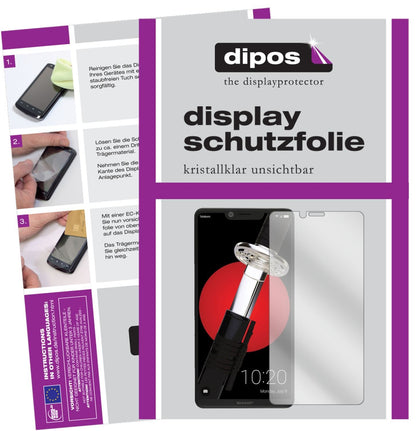2x Schutzfolie klar für Sharp Aquos D10 Display-Sc (1)