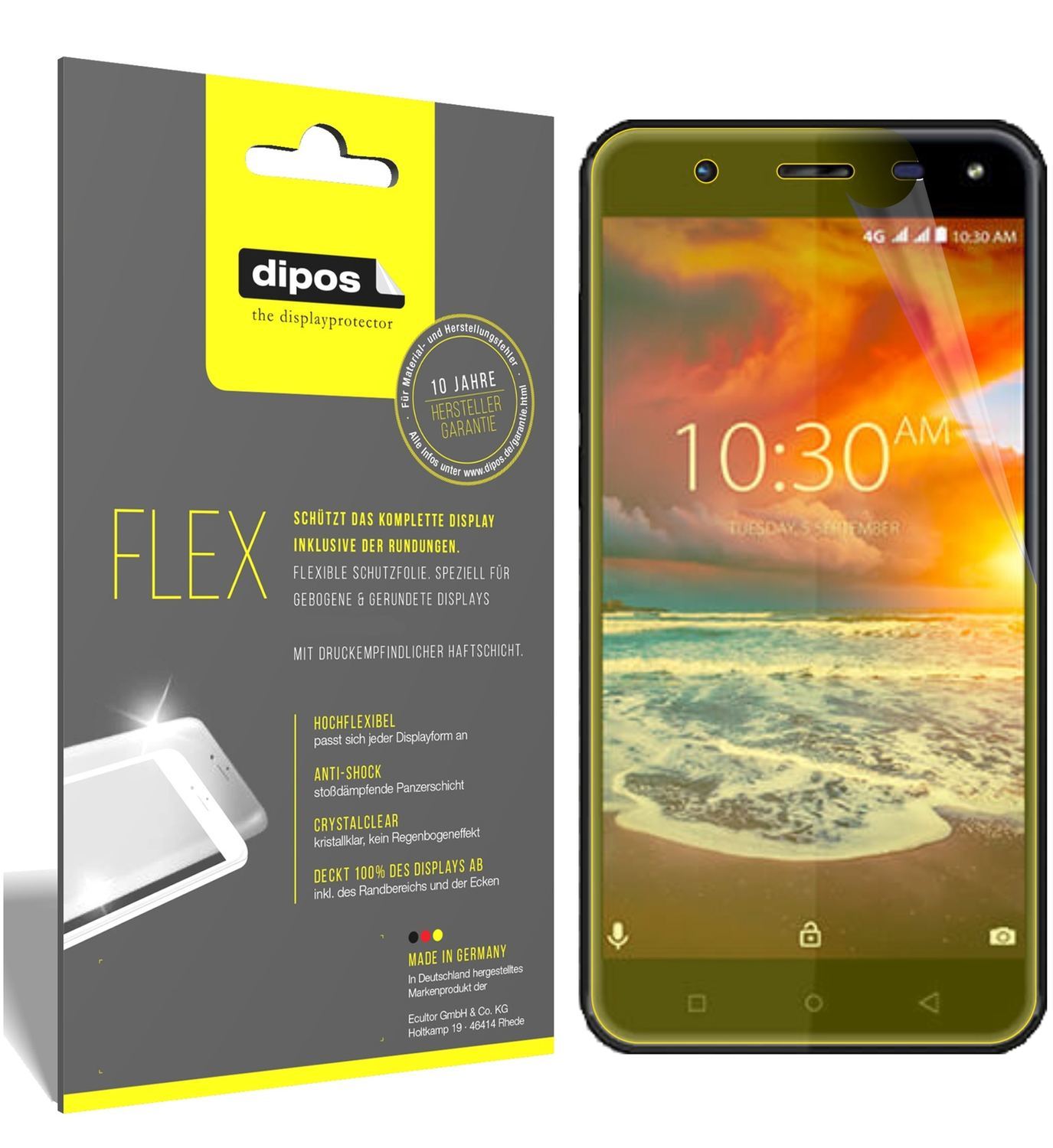 3x 3D Full Cover Schutzfolie für Karbonn Titanium  (1)