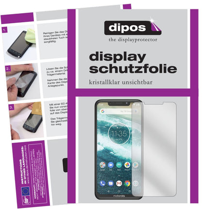5x Schutzfolie klar für Motorola One Power Display (2)