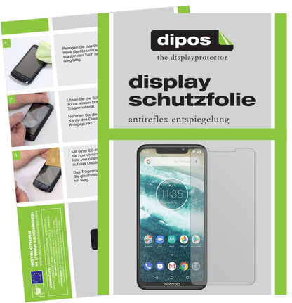 2x Schutzfolie matt für Motorola One Power Display (1)