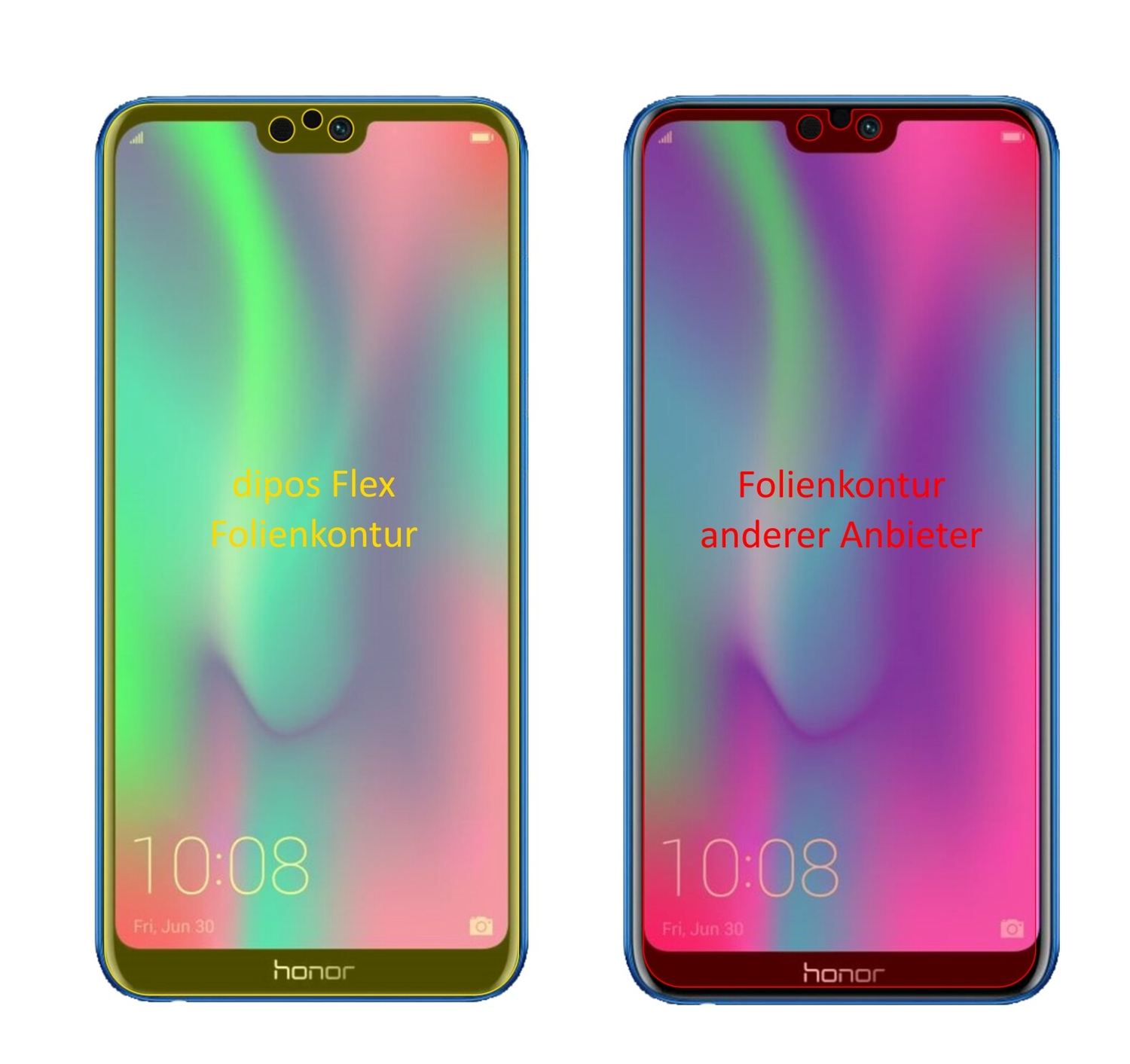 3x 3D Full Cover Schutzfolie für Honor 9N (2)