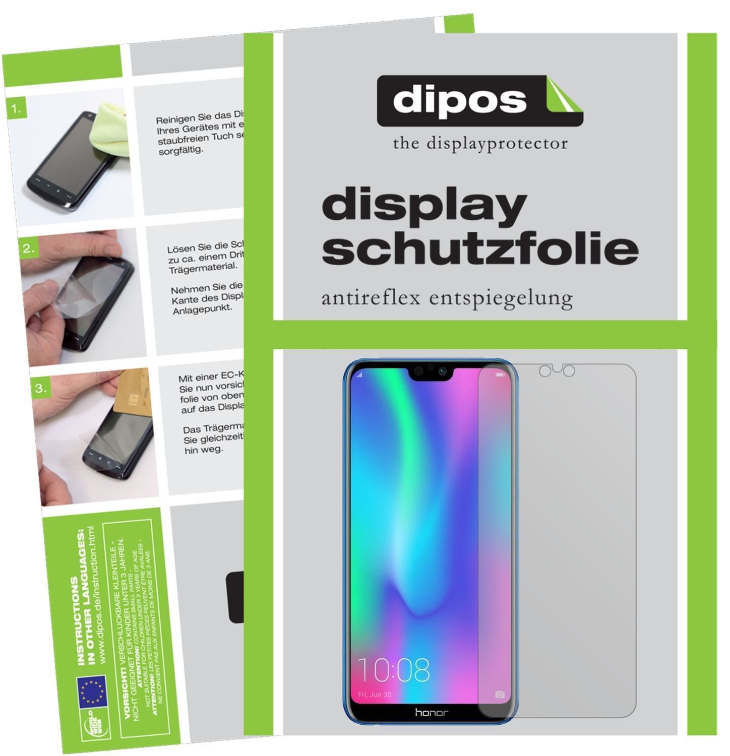 6x Schutzfolie matt für Honor 9N Display-Schutzfol (1)