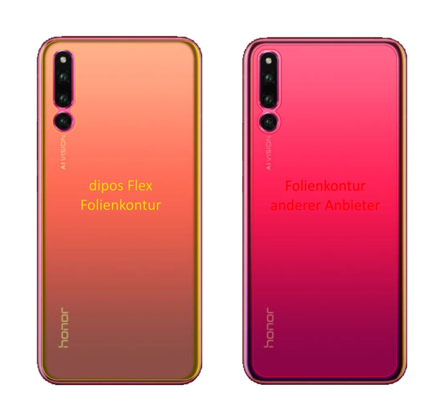 3x 3D Full Cover Schutzfolie für Honor Magic 2 Rüc (2)