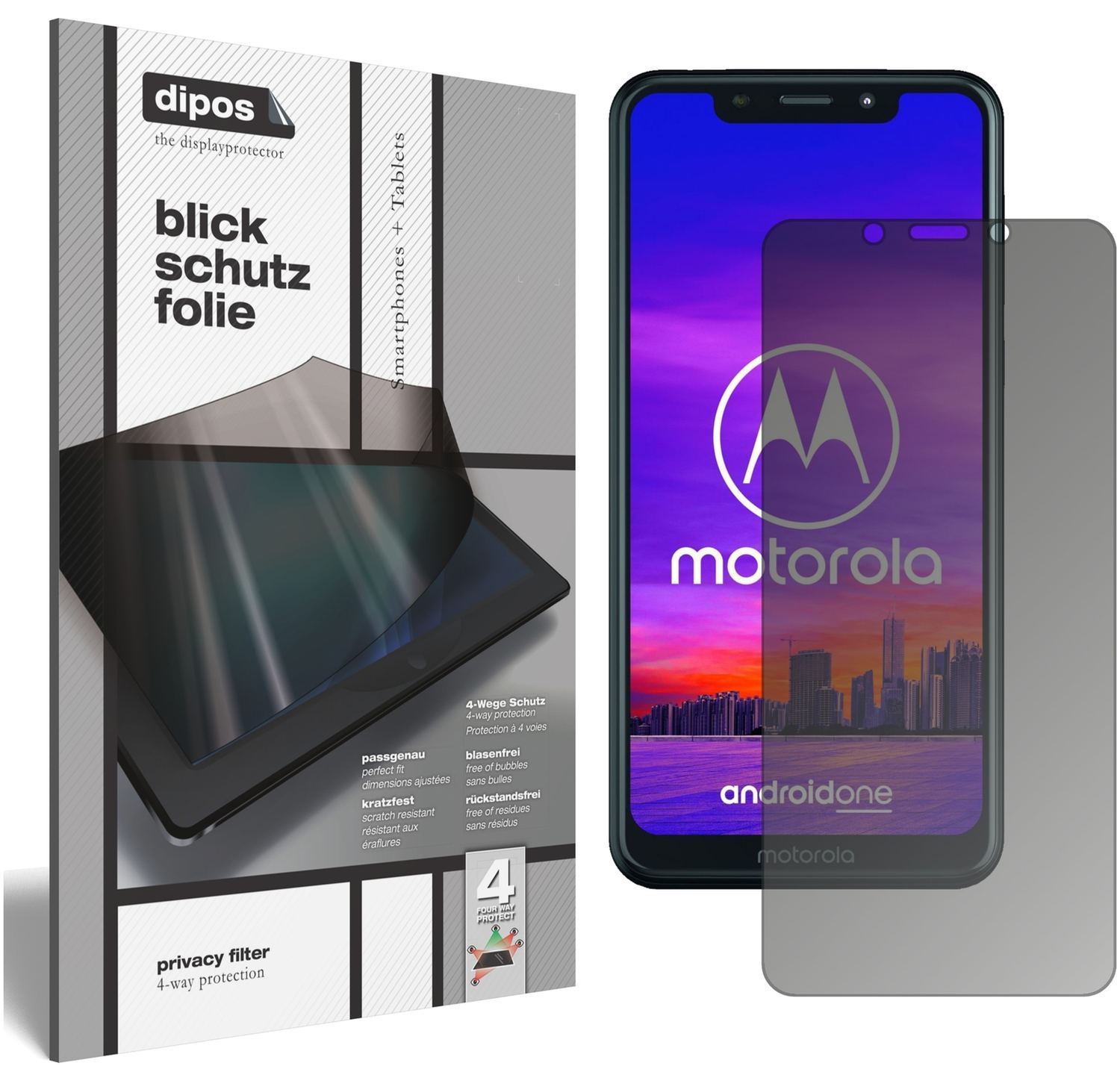 Blickschutzfolie für Motorola P30 Play matt Schutz (1)
