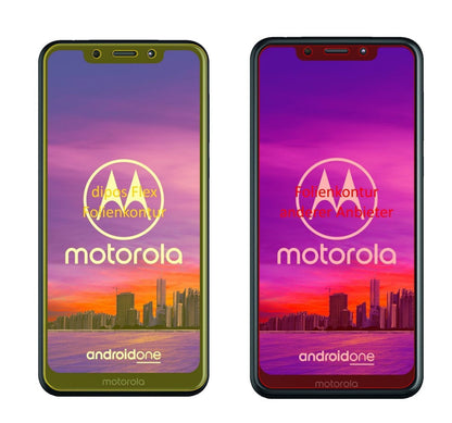 3x 3D Full Cover Schutzfolie für Motorola One (2)