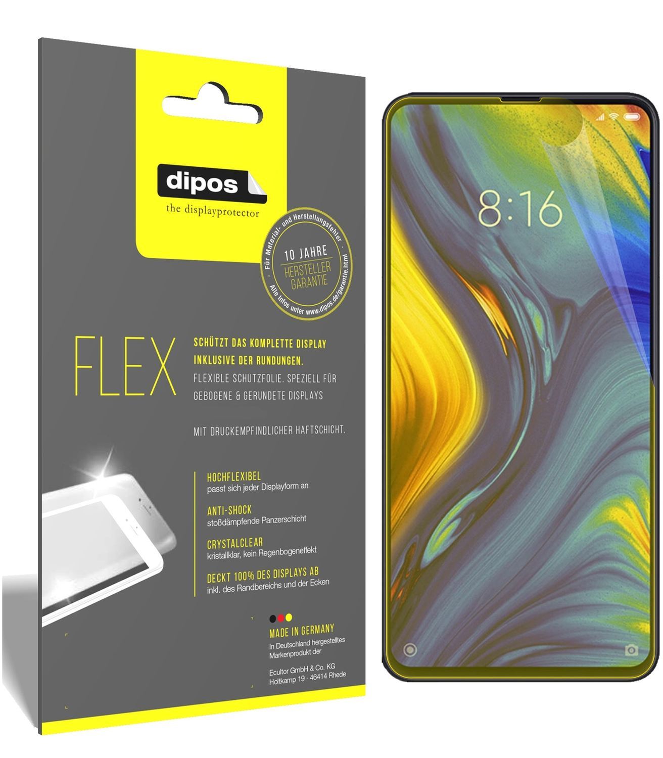 3x 3D Full Cover Schutzfolie für Xiaomi Mi Mix 3 (1)