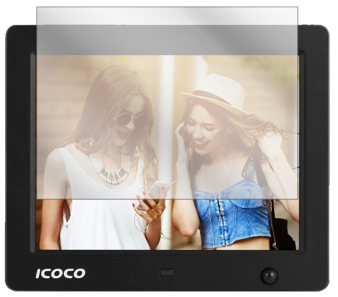 6x Schutzfolie klar für Icoco 8 Zoll Digitaler Bil (2)