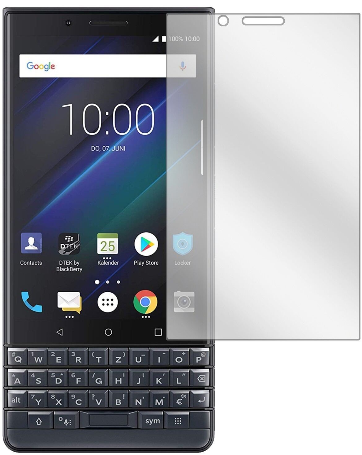 2x Schutzfolie klar für Blackberry Key 2 LE Displa (2)