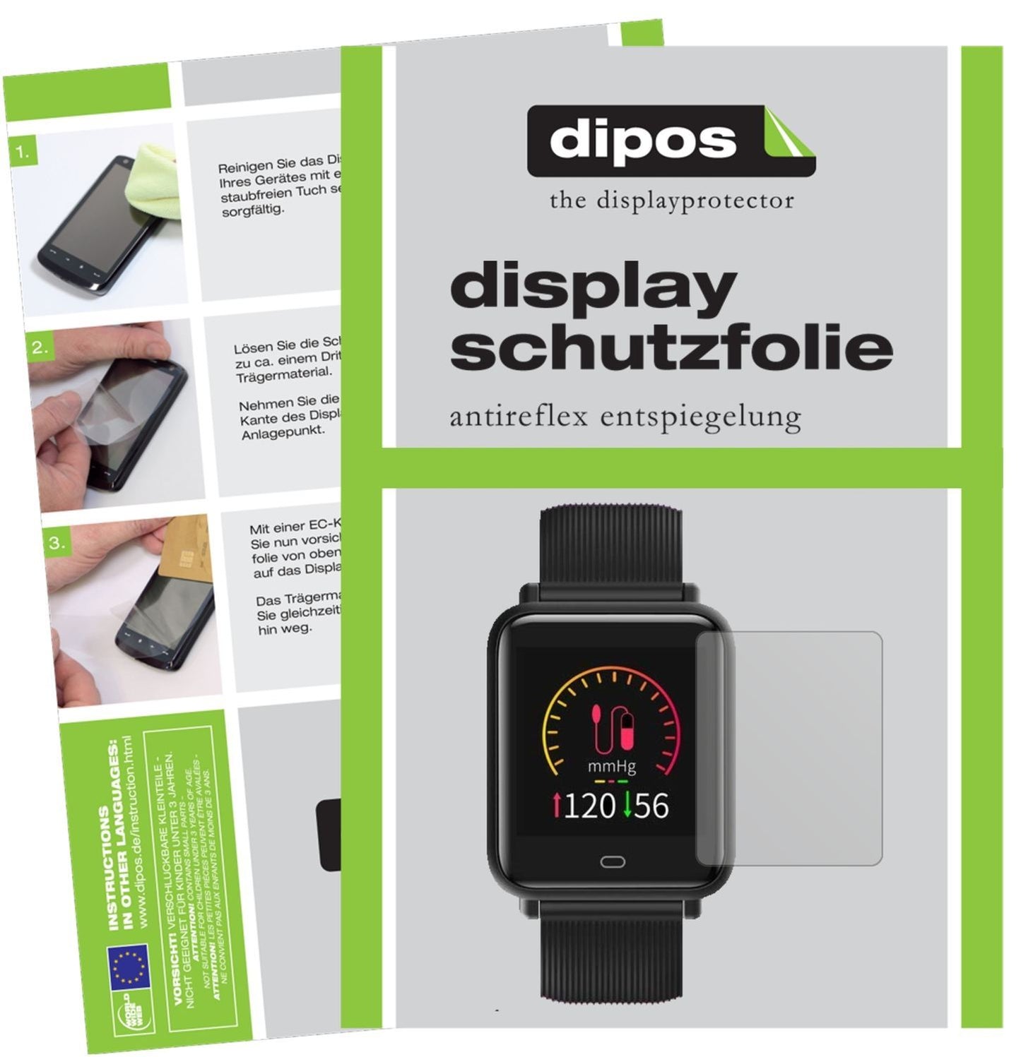 6x Schutzfolie matt für TagoBee TB08 Smartwatch Di (1)