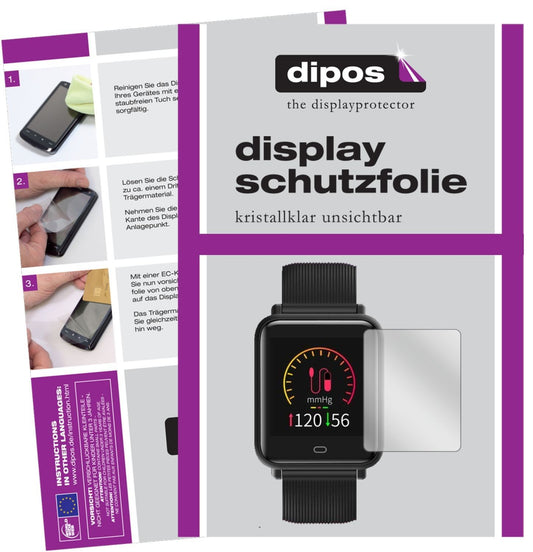 6x Schutzfolie klar für TagoBee TB08 Smartwatch Di (1)