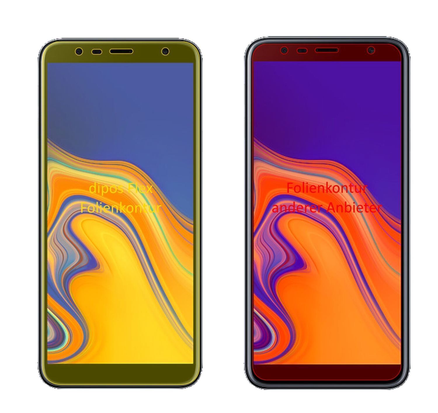 3x 3D Full Cover Schutzfolie für Samsung Galaxy J4 (2)
