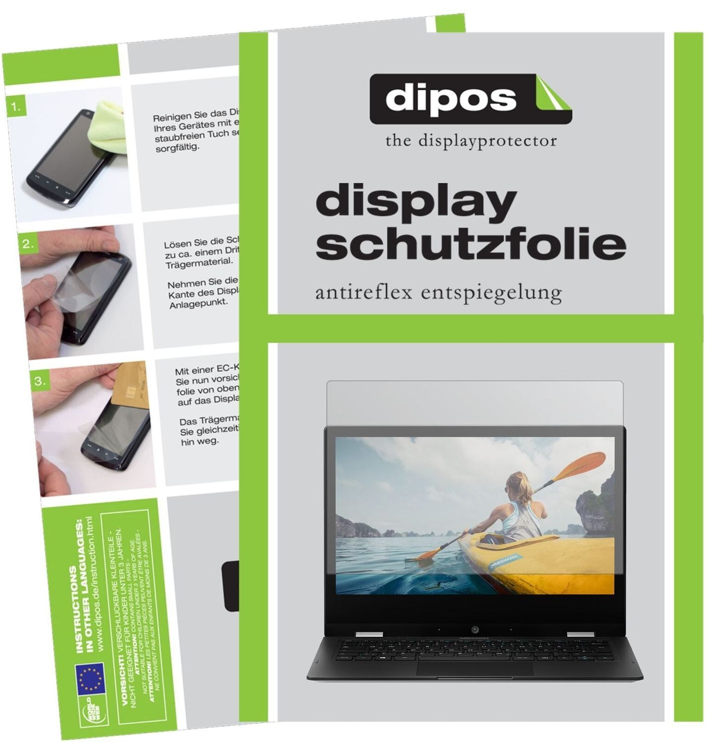 1x Schutzfolie matt für Medion Akoya E2294 Display (2)