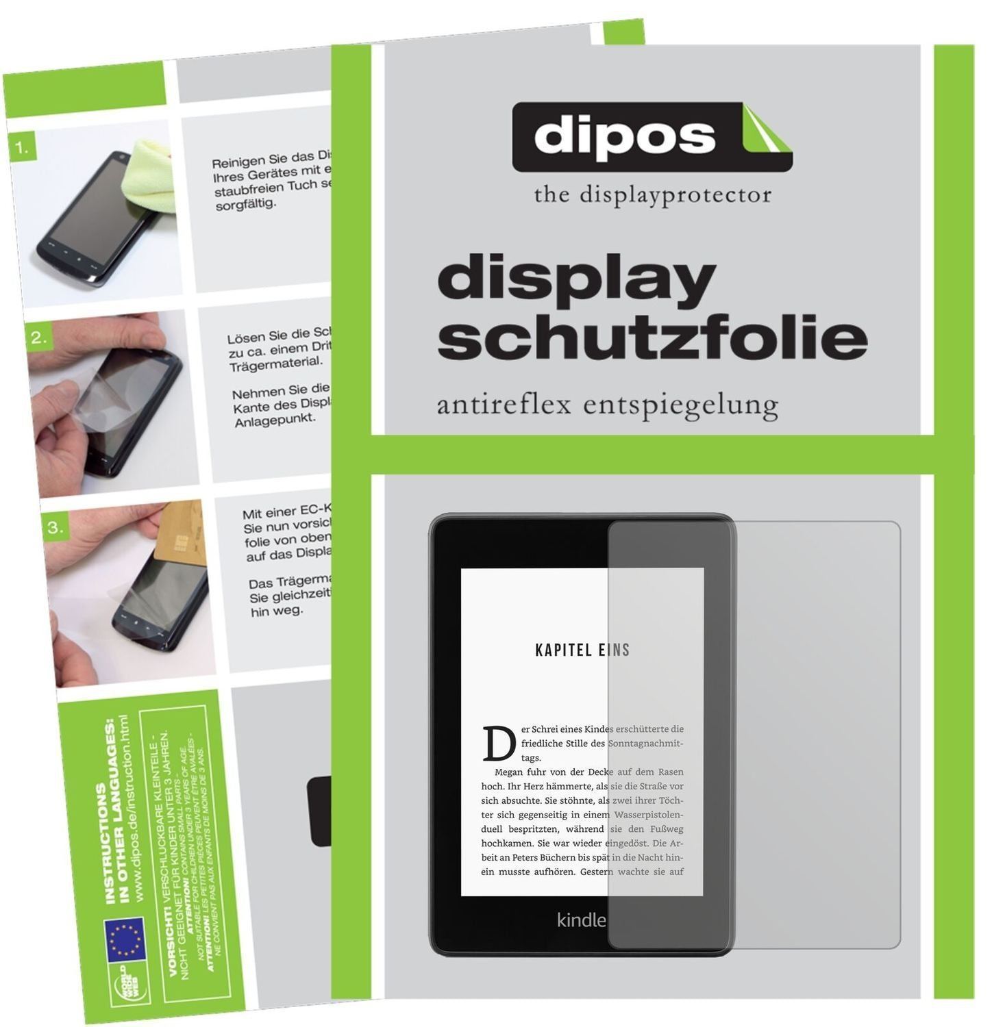 1x Schutzfolie matt für Amazon Kindle Paperwhite ( (2)