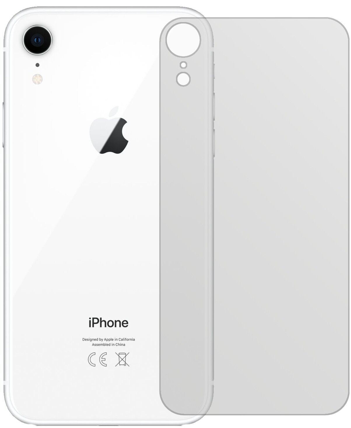 1x Schutzfolie matt für Apple iPhone XR Rückseite  (1)