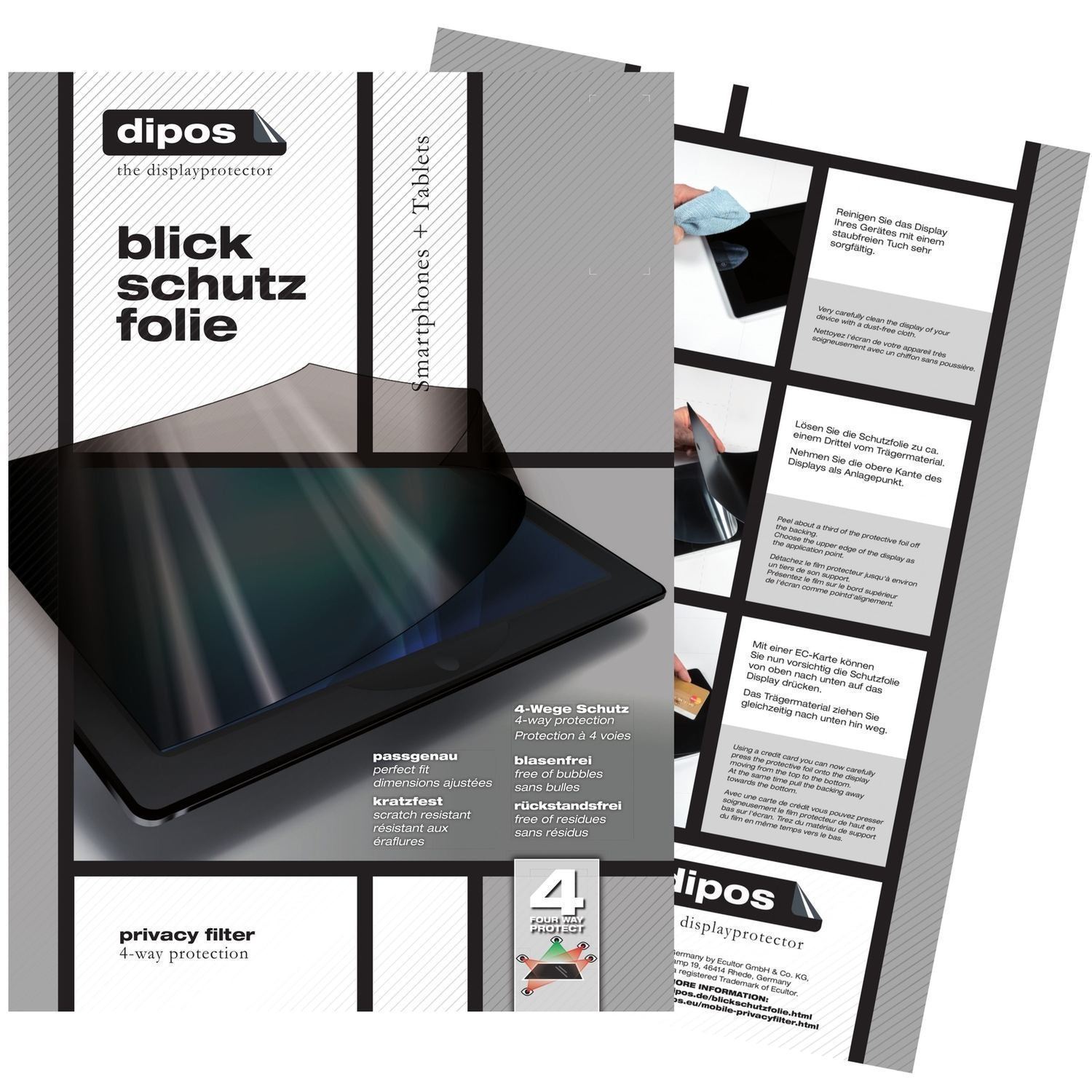 Blickschutzfolie für Medion Akoya S6426 matt Schut (3)