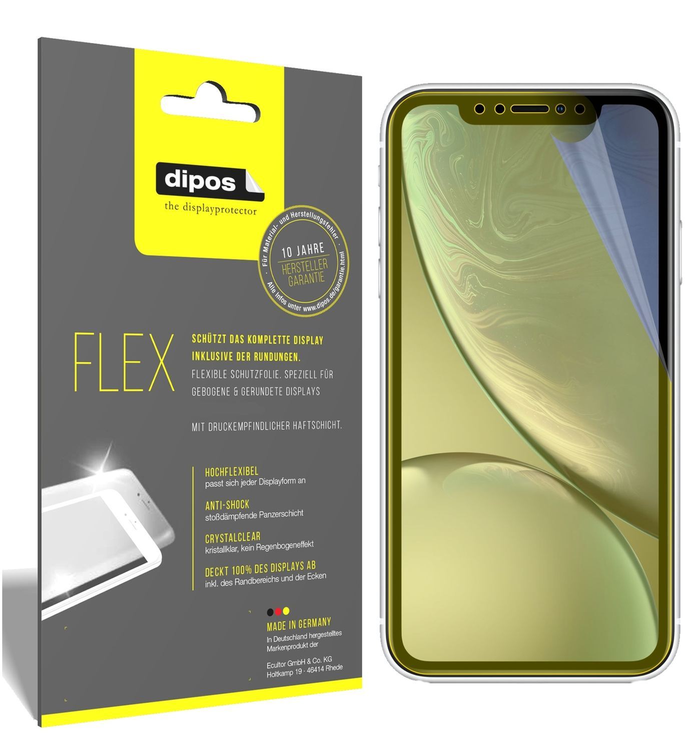3x 3D Full Cover Schutzfolie für Apple iPhone XR (1)