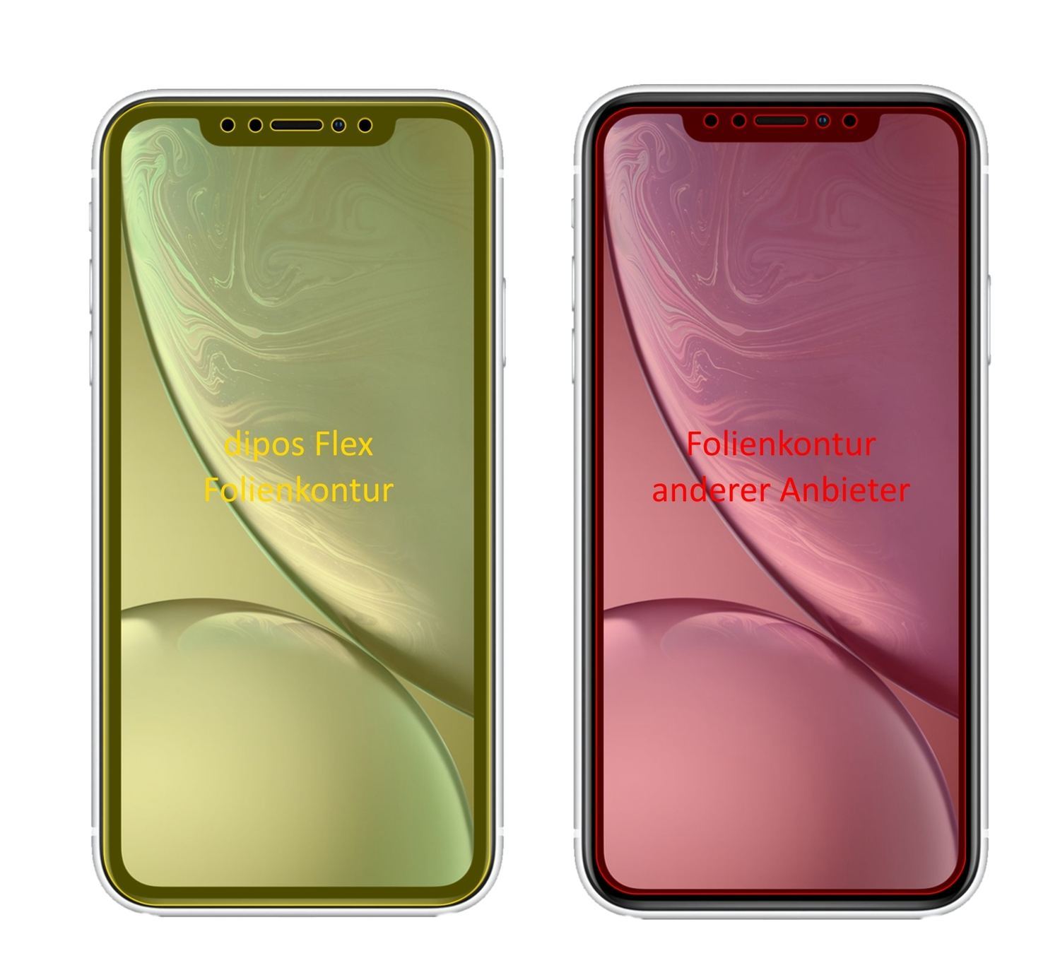 3x 3D Full Cover Schutzfolie für Apple iPhone XR (2)