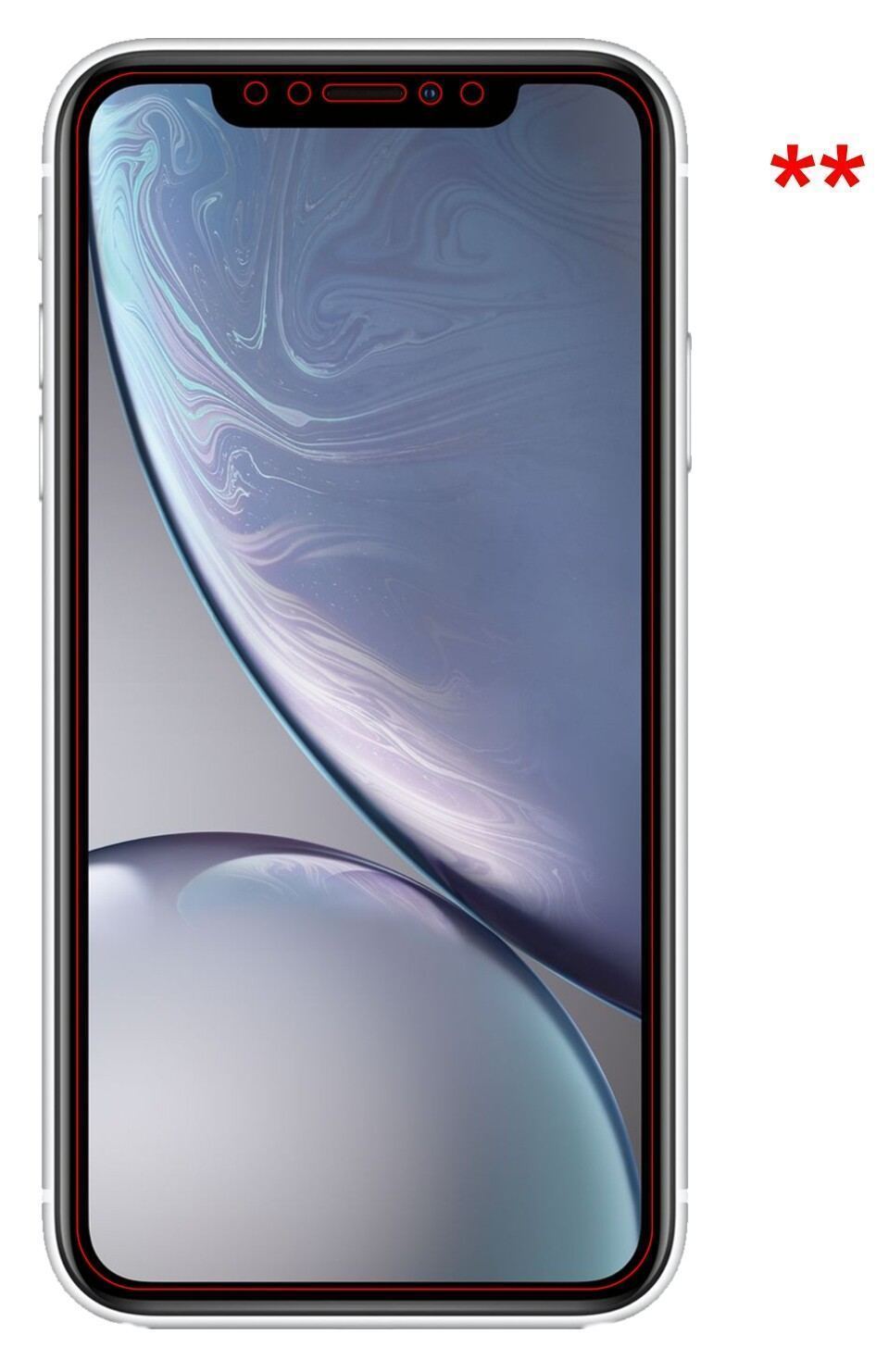 2x 9H Schutzfolie für Apple iPhone XR Panzerfolie (9)