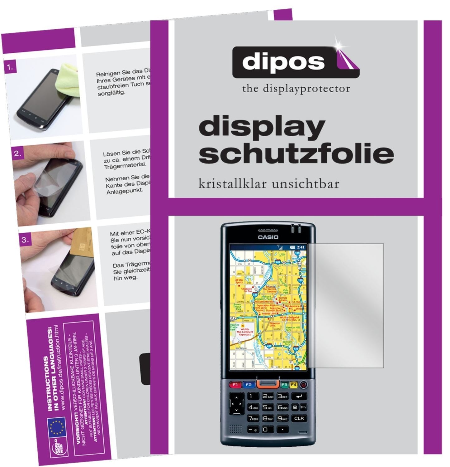 6x Schutzfolie klar für Casio IT-G500 Display-Schu (1)
