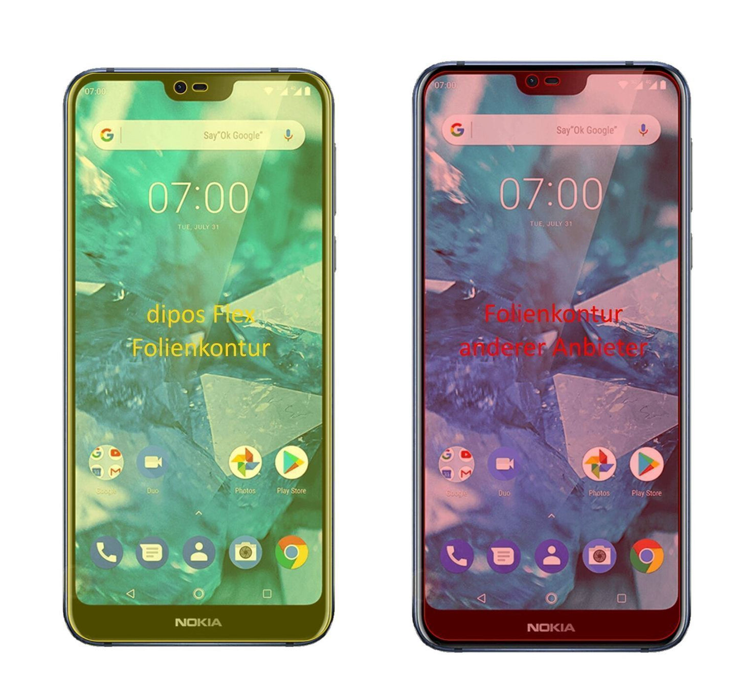 3x 3D Full Cover Schutzfolie für Nokia 46029 (2)