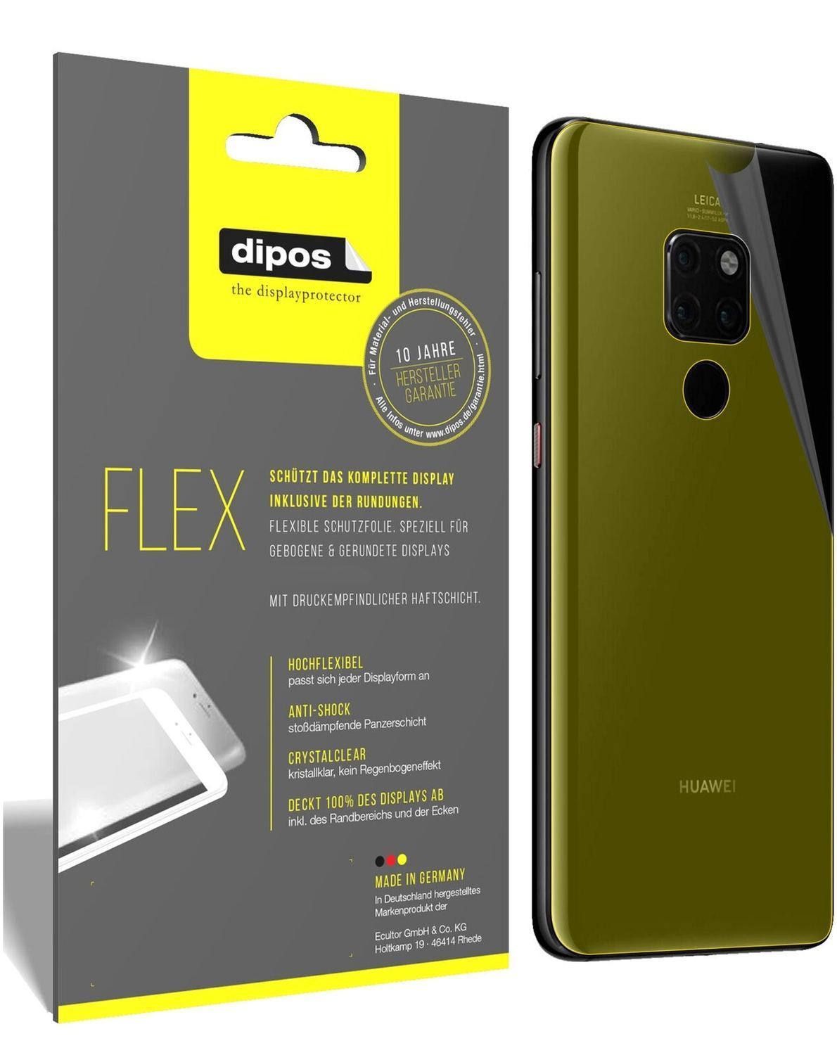 2x 3D Full Cover Schutzfolie für Huawei Mate 20 Rü (2)