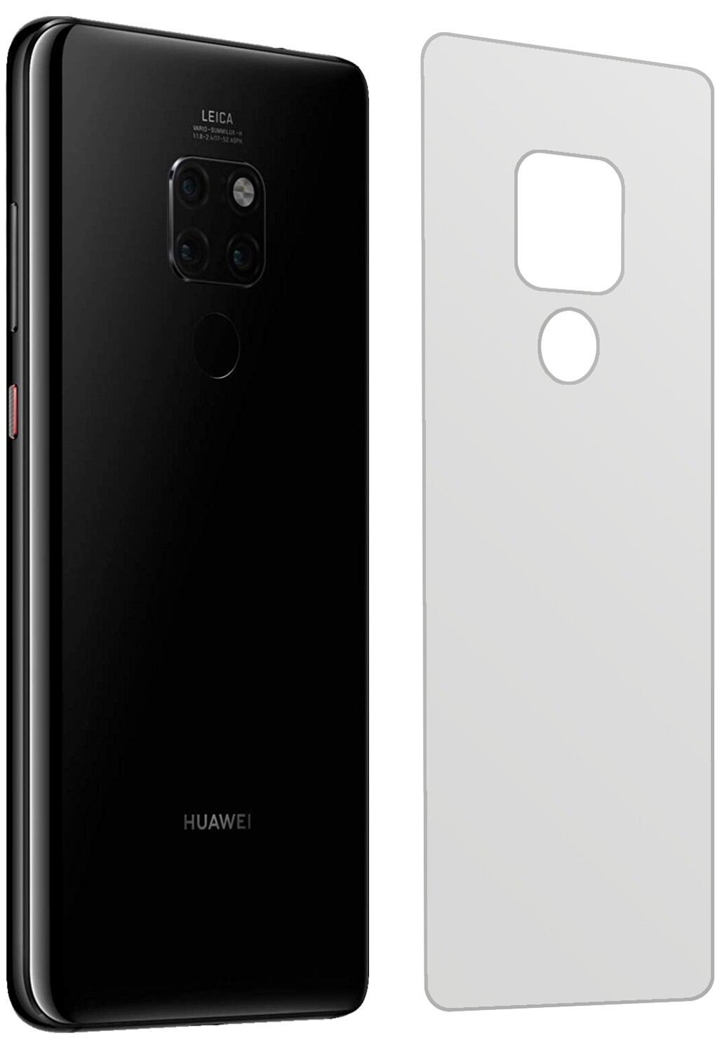 2x Schutzfolie matt für Huawei Mate 20 Rückseite D (2)