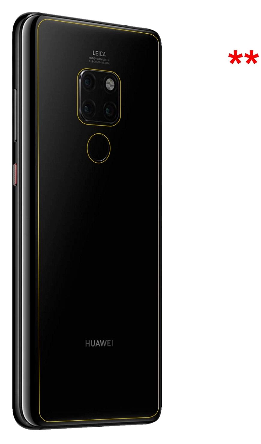 2x Schutzfolie matt für Huawei Mate 20 Rückseite D (6)