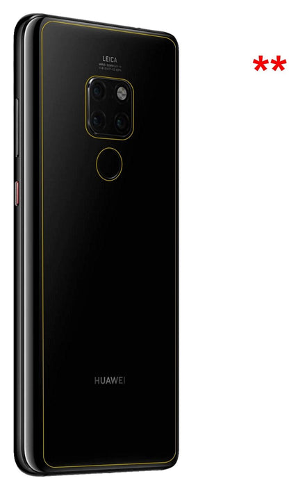2x Schutzfolie matt für Huawei Mate 20 Rückseite D (6)