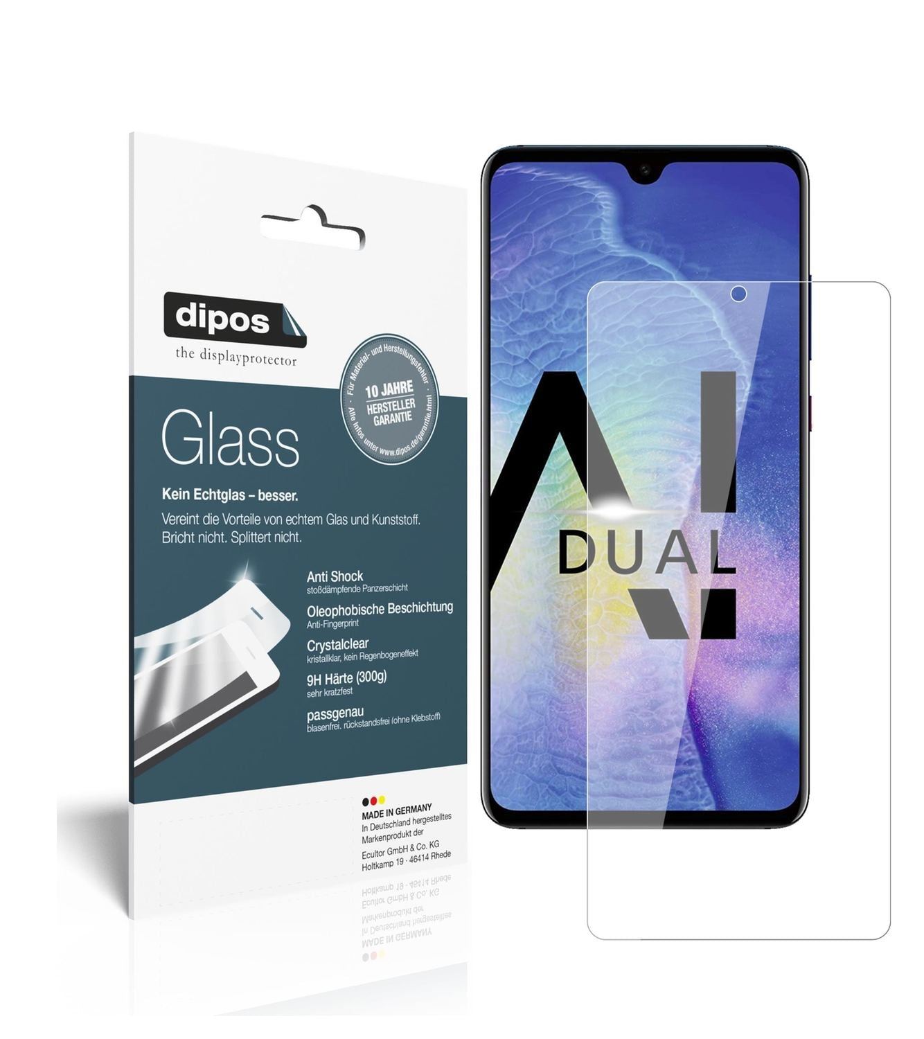 2x 9H Schutzfolie für Huawei Mate 20 Panzerfolie (1)