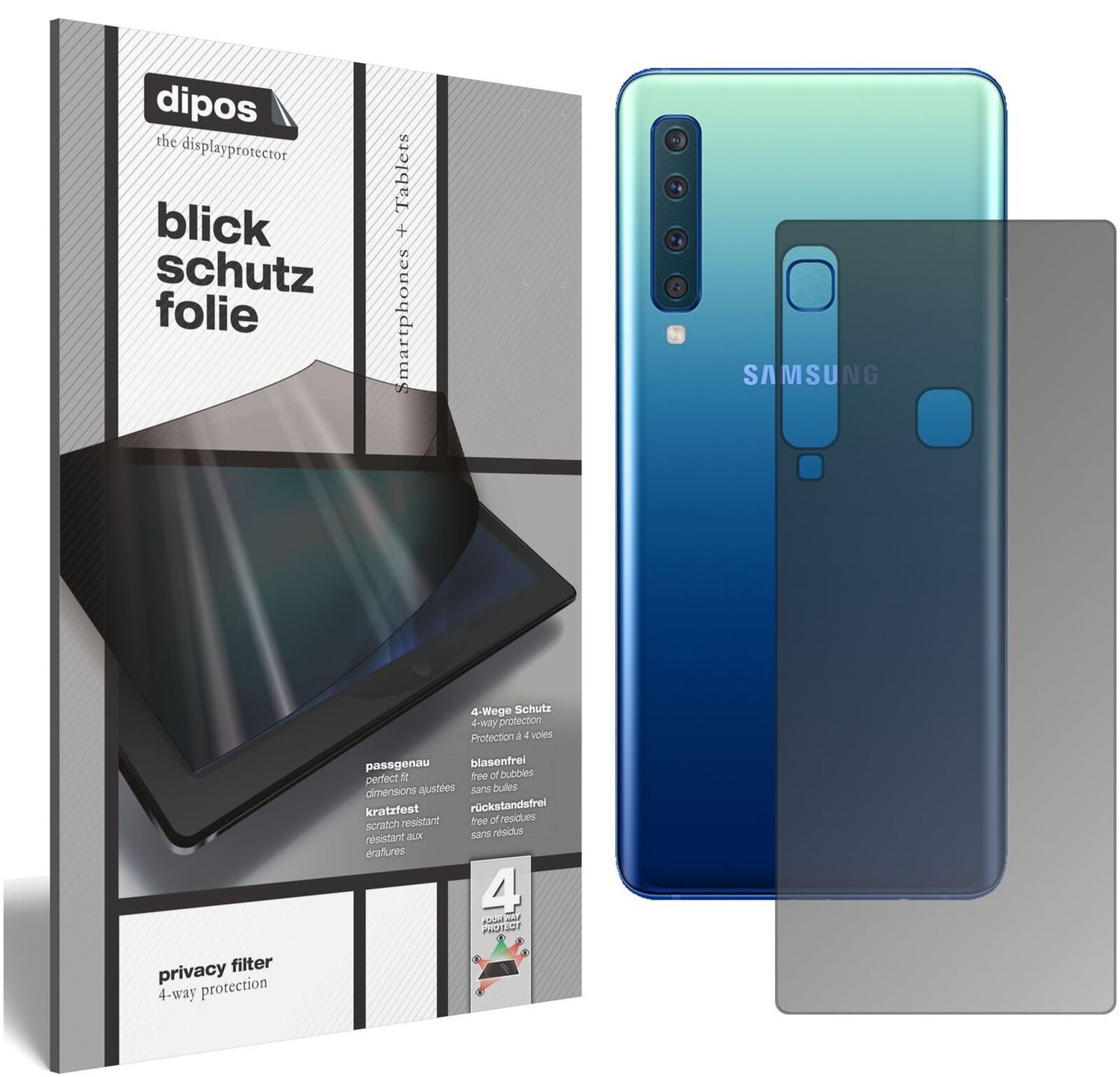 Blickschutzfolie für Samsung Galaxy A9 (2018) Rück (2)