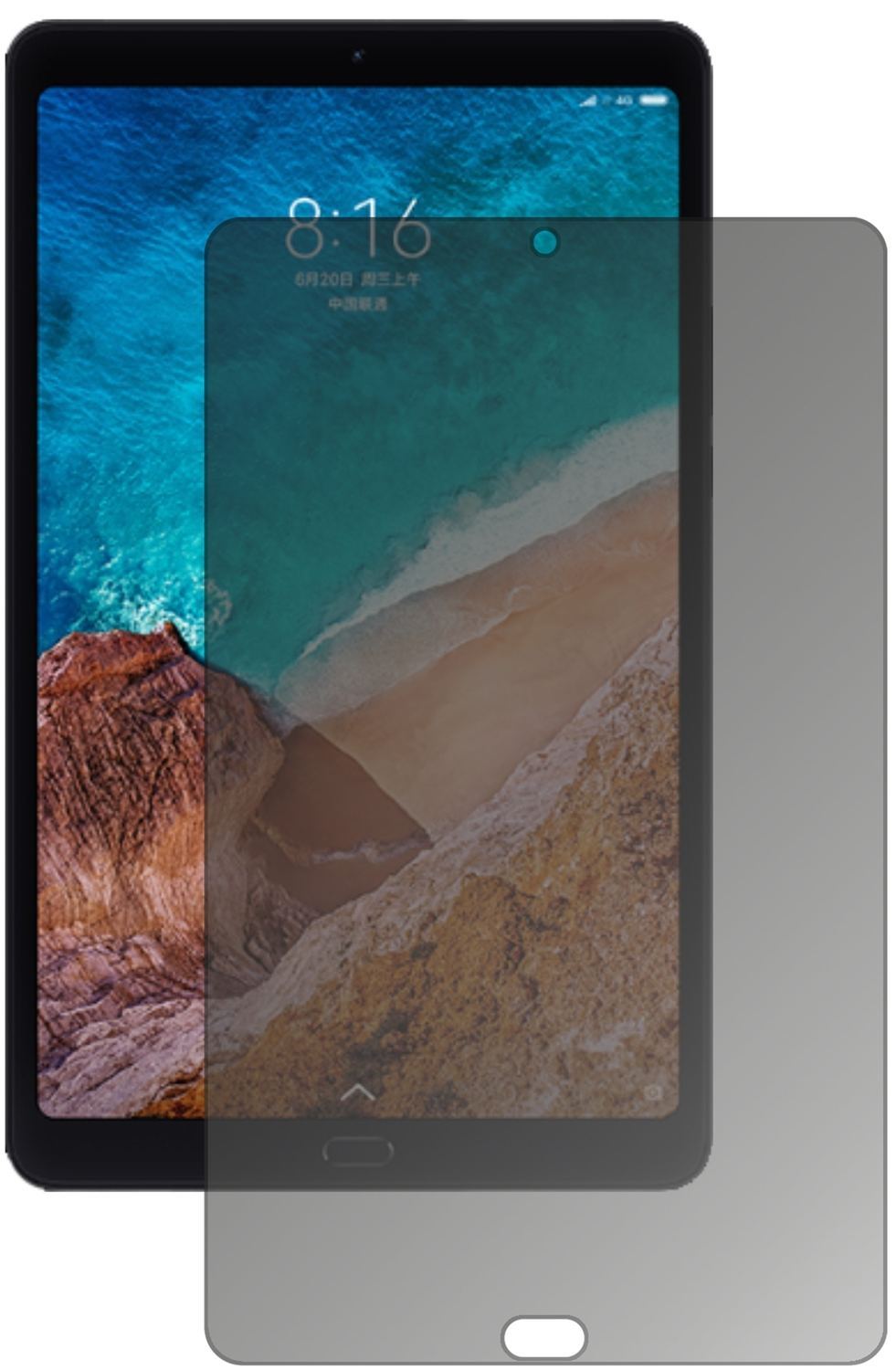 Blickschutzfolie für Xiaomi Mi Pad 4 Plus matt Sch (2)