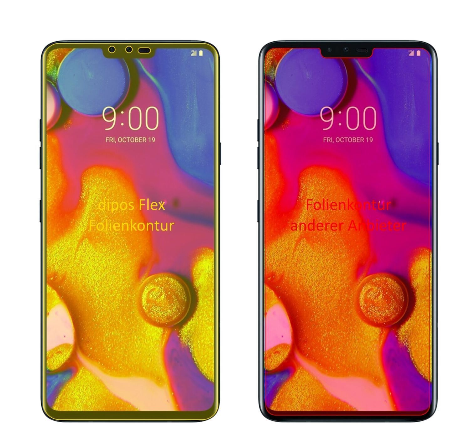 3x 3D Full Cover Schutzfolie für LG V40 ThinQ (2)
