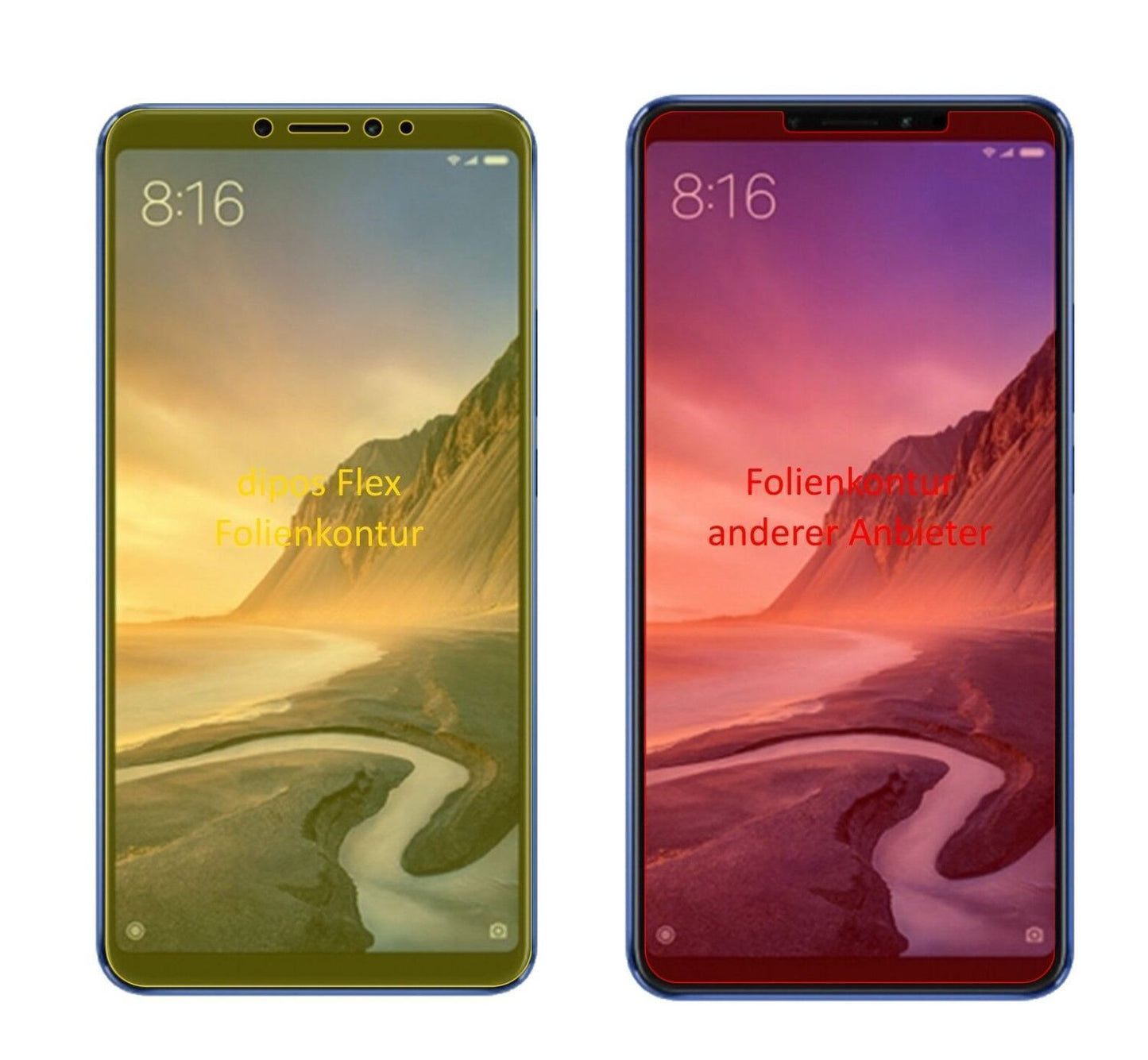 2x 3D Full Cover Schutzfolie für Xiaomi Mi Max 3 (1)