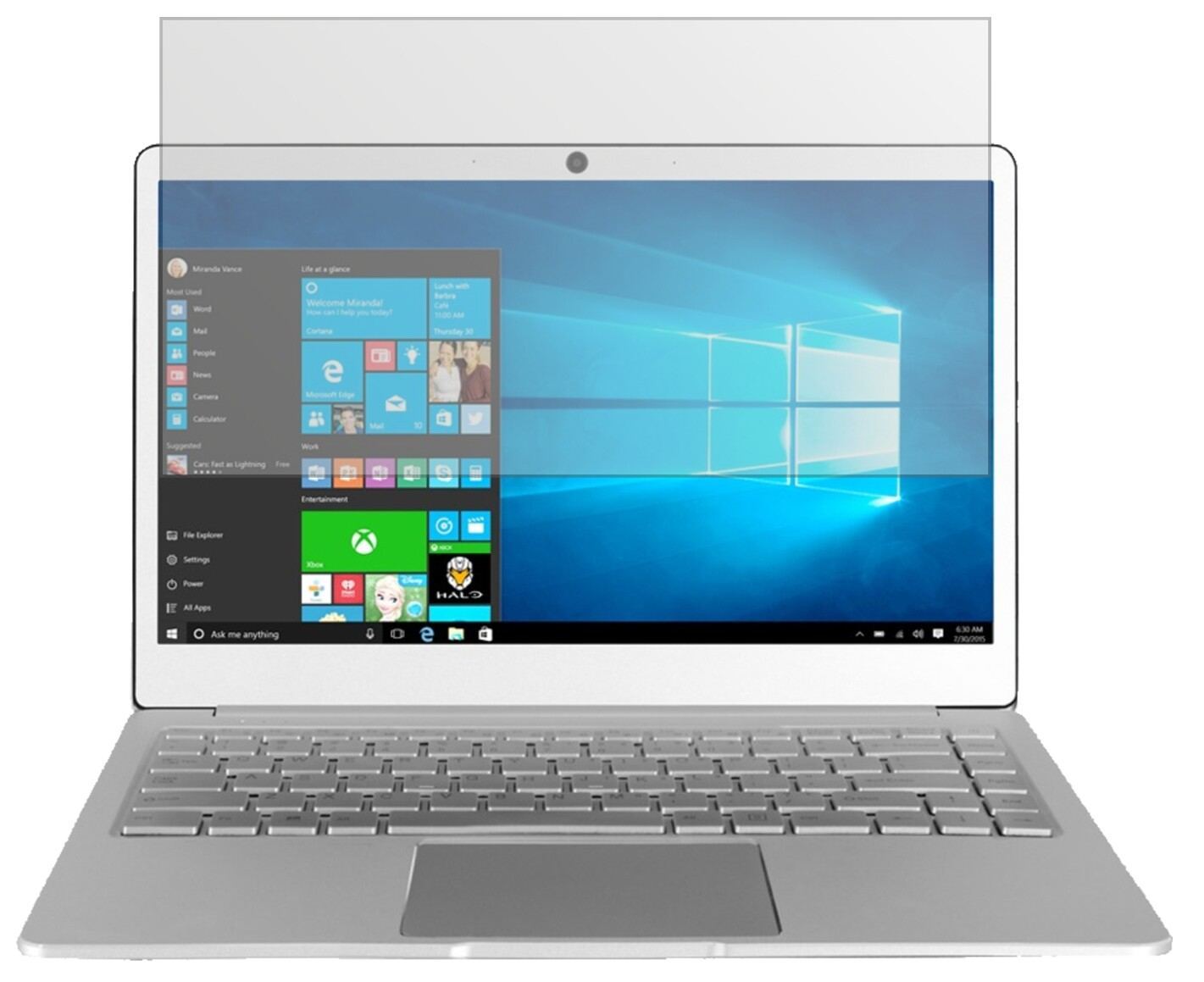 2x Schutzfolie matt für Jumper EZBook X4 Display-S (2)