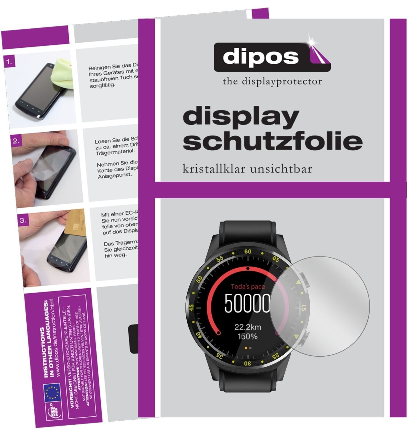 6x Schutzfolie klar für TenFifteen F1 Display-Schu (1)