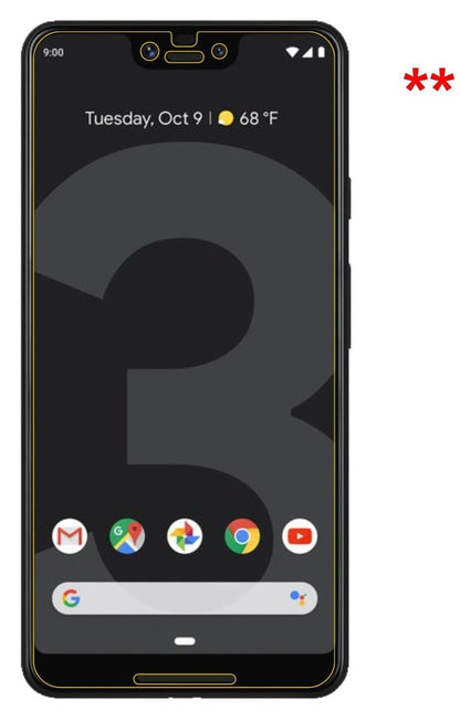 1x 9H Schutzfolie für Google Pixel 3 XL Panzerfoli (9)
