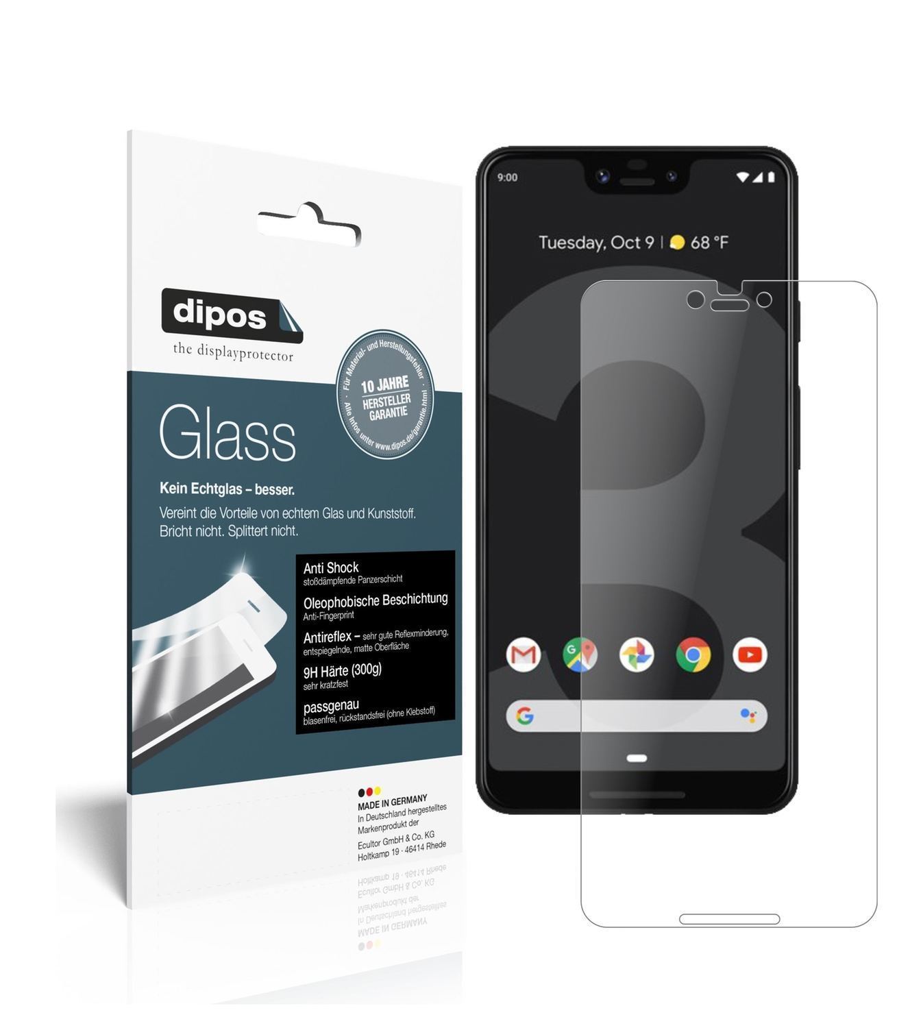 2x 9H Schutzfolie matt für Google Pixel 3 XL Panze (1)