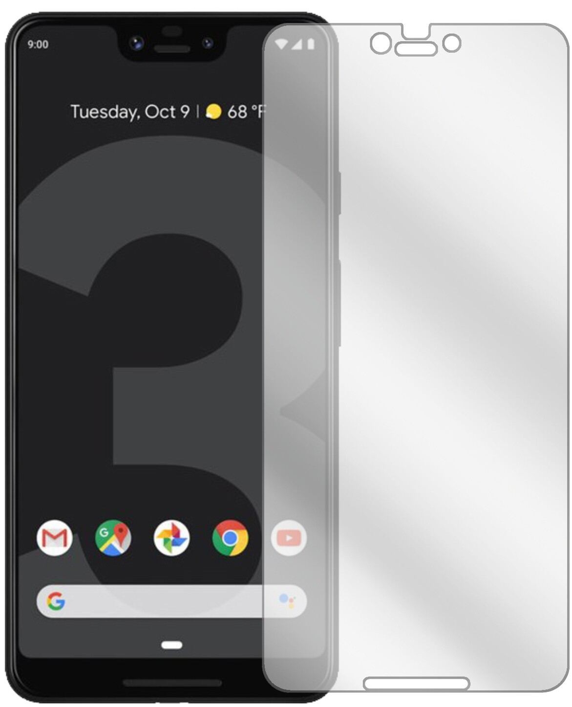 2x Schutzfolie klar für Google Pixel 3 XL Display- (2)