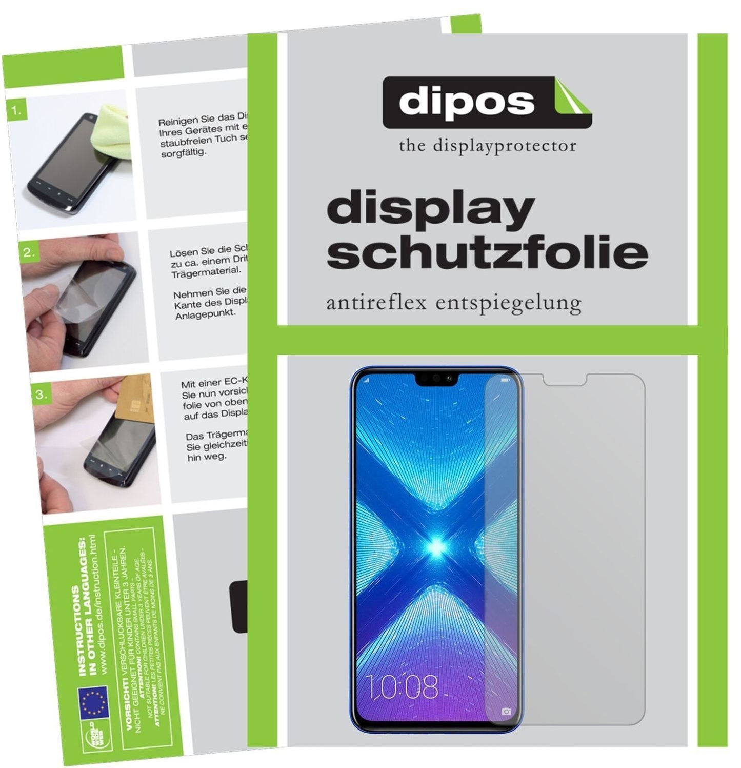 5x Schutzfolie matt für Honor 8X Max Display-Schut (2)