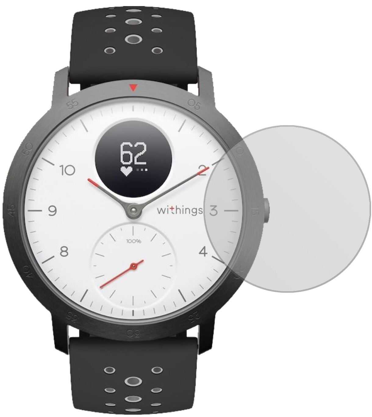 6x Schutzfolie matt für Withings Steel Hr Sport Di (2)