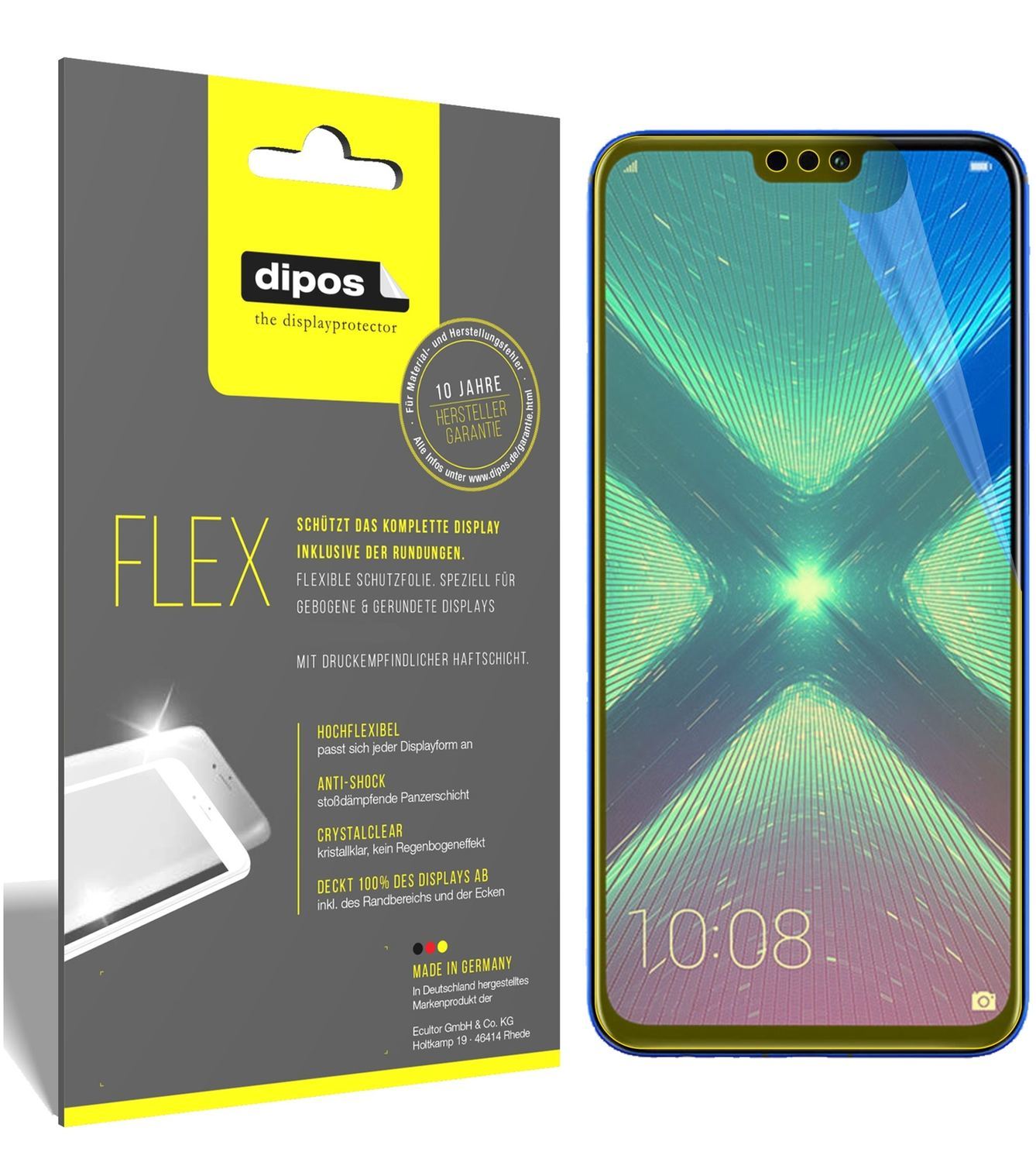 3x 3D Full Cover Schutzfolie für Honor 8X Max (1)
