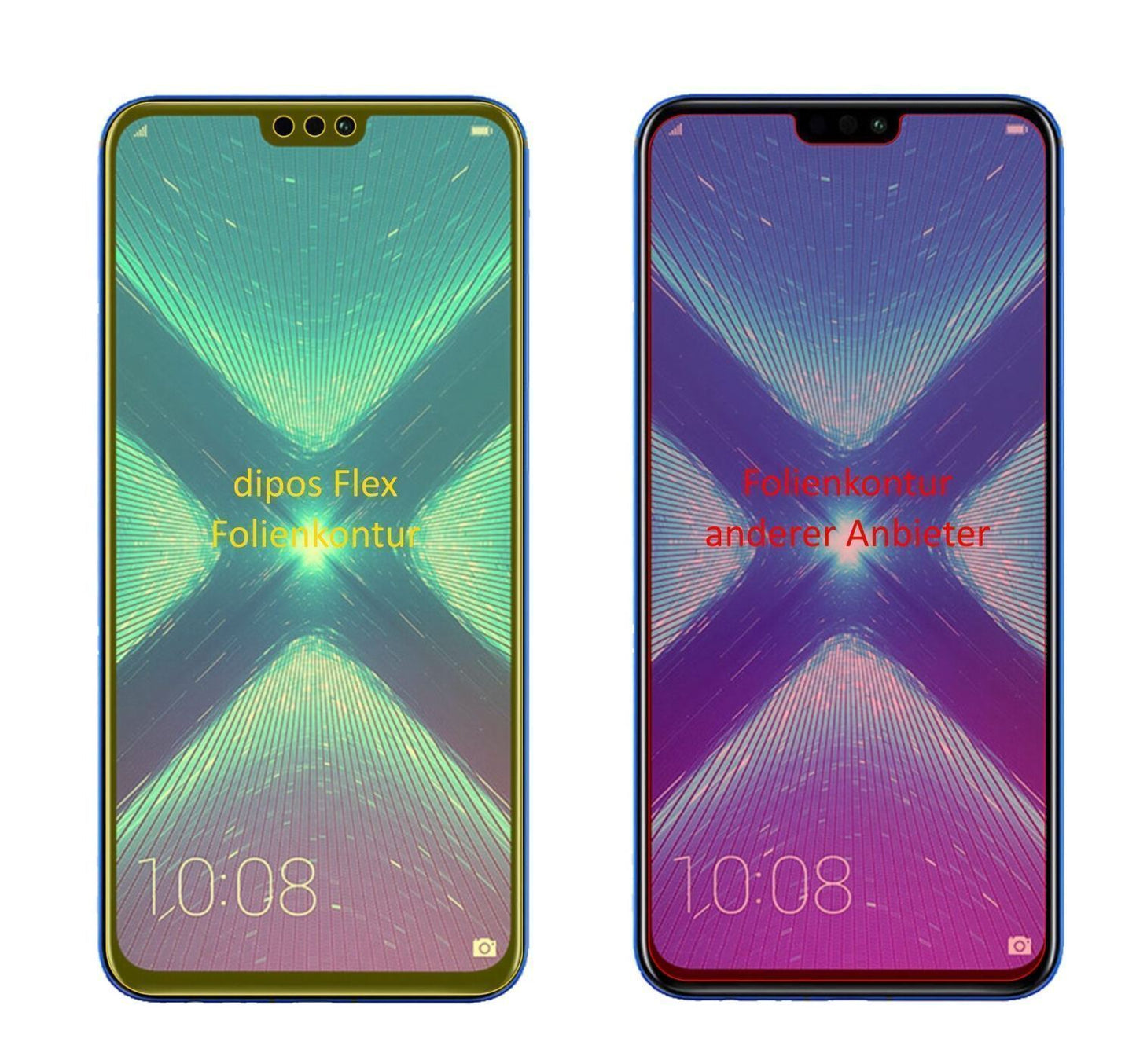 3x 3D Full Cover Schutzfolie für Honor 8X Max (2)