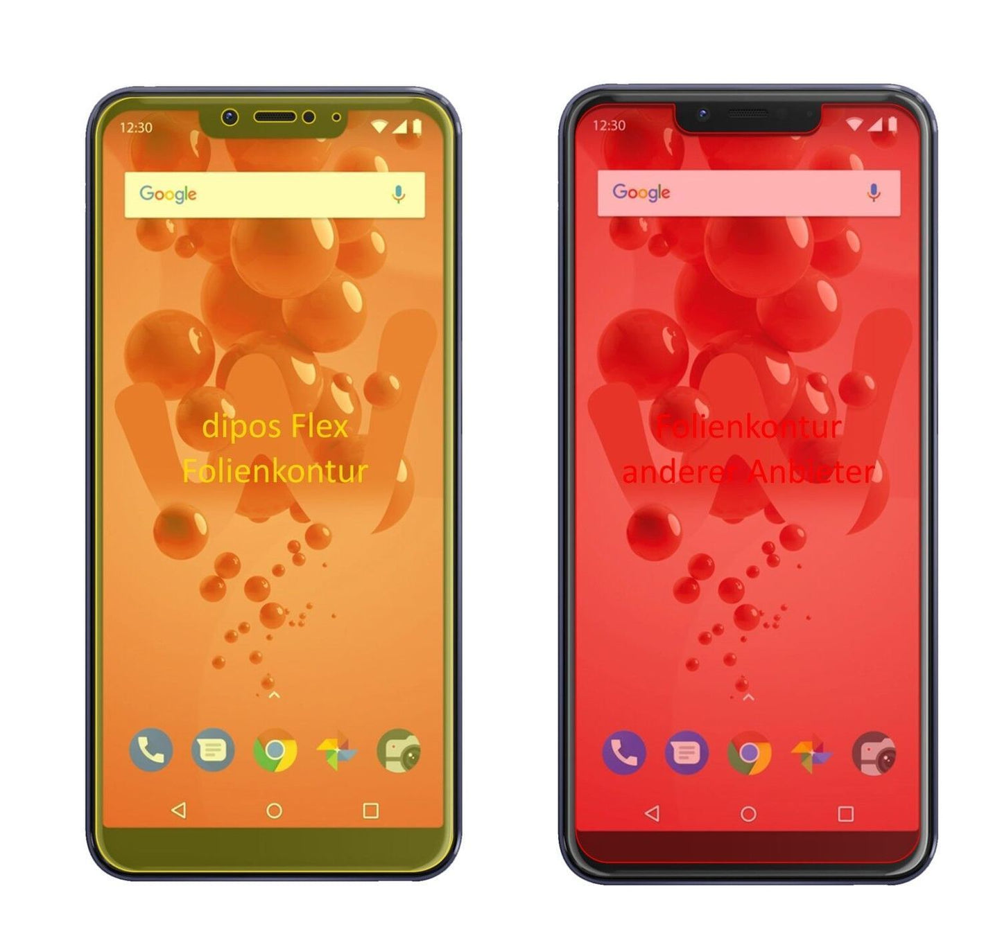 2x 3D Full Cover Schutzfolie für Wiko View2 Go (1)