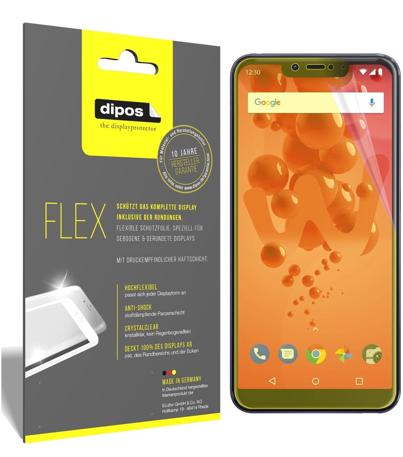 2x 3D Full Cover Schutzfolie für Wiko View2 Go (2)