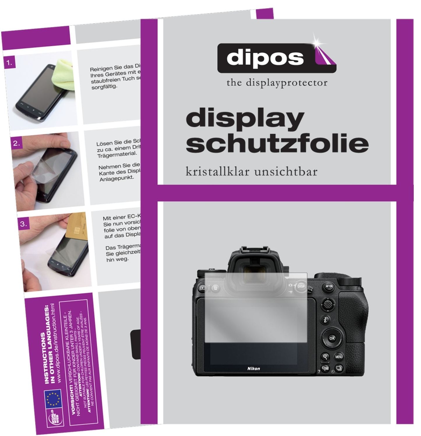 6x Schutzfolie klar für Nikon Z 7 Display-Schutzfo (1)