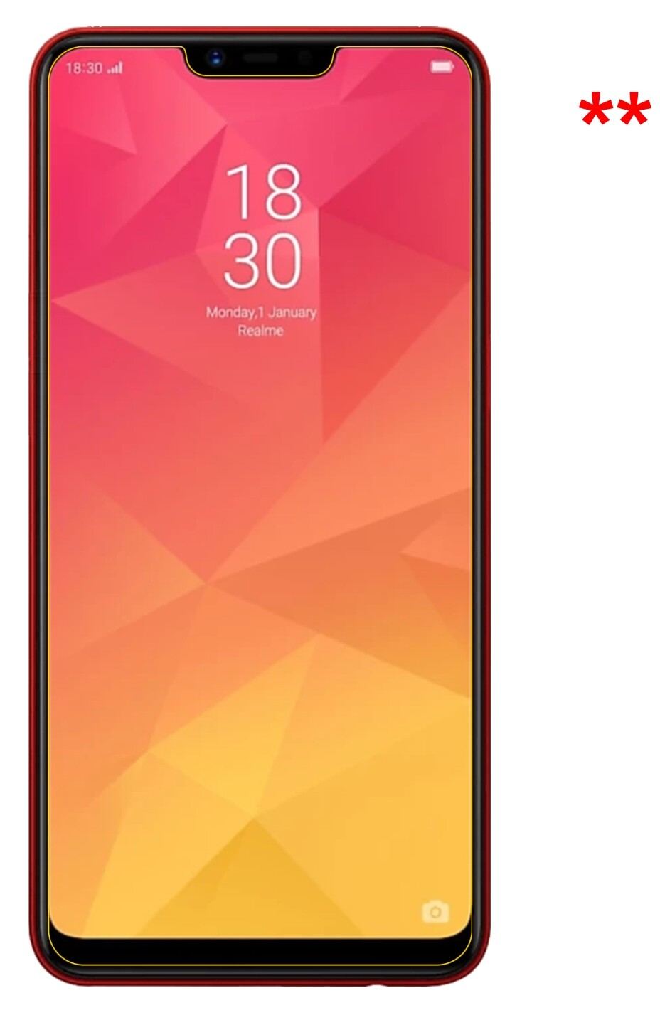 Blickschutzfolie für Oppo Realme 2 matt Schutzfoli (5)
