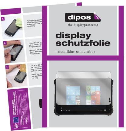 2x Schutzfolie klar für Rugged Tablet ID-SQ8.0 Dis (1)