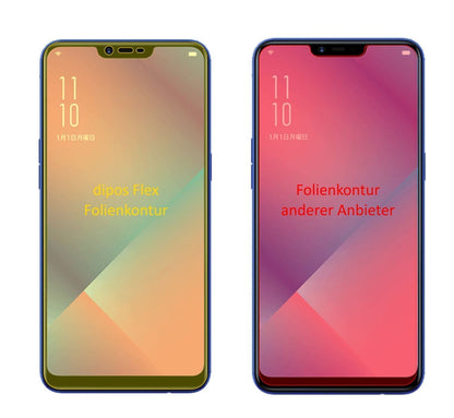 3x 3D Full Cover Schutzfolie für Oppo R15 Neo (2)