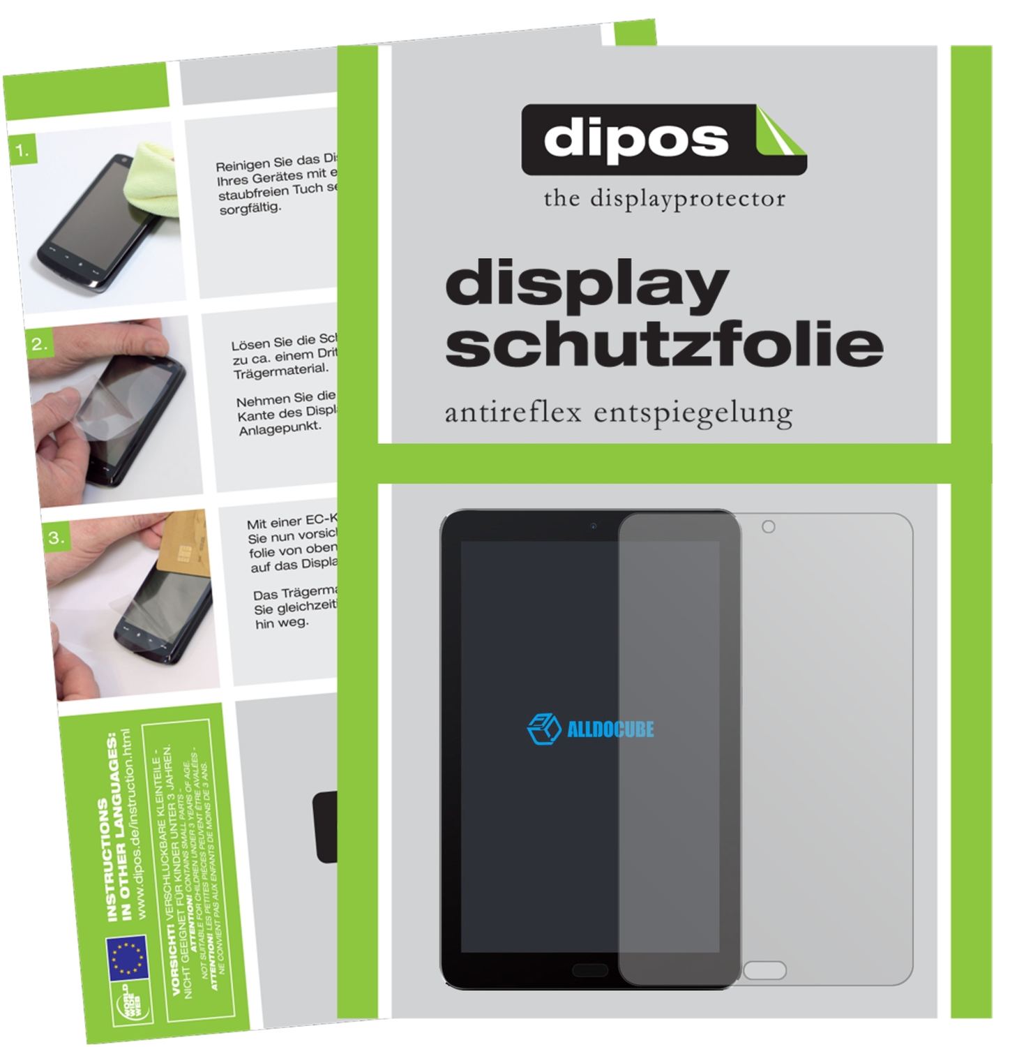 2x Schutzfolie matt für ALLDOCUBE Freer X9 Display (1)