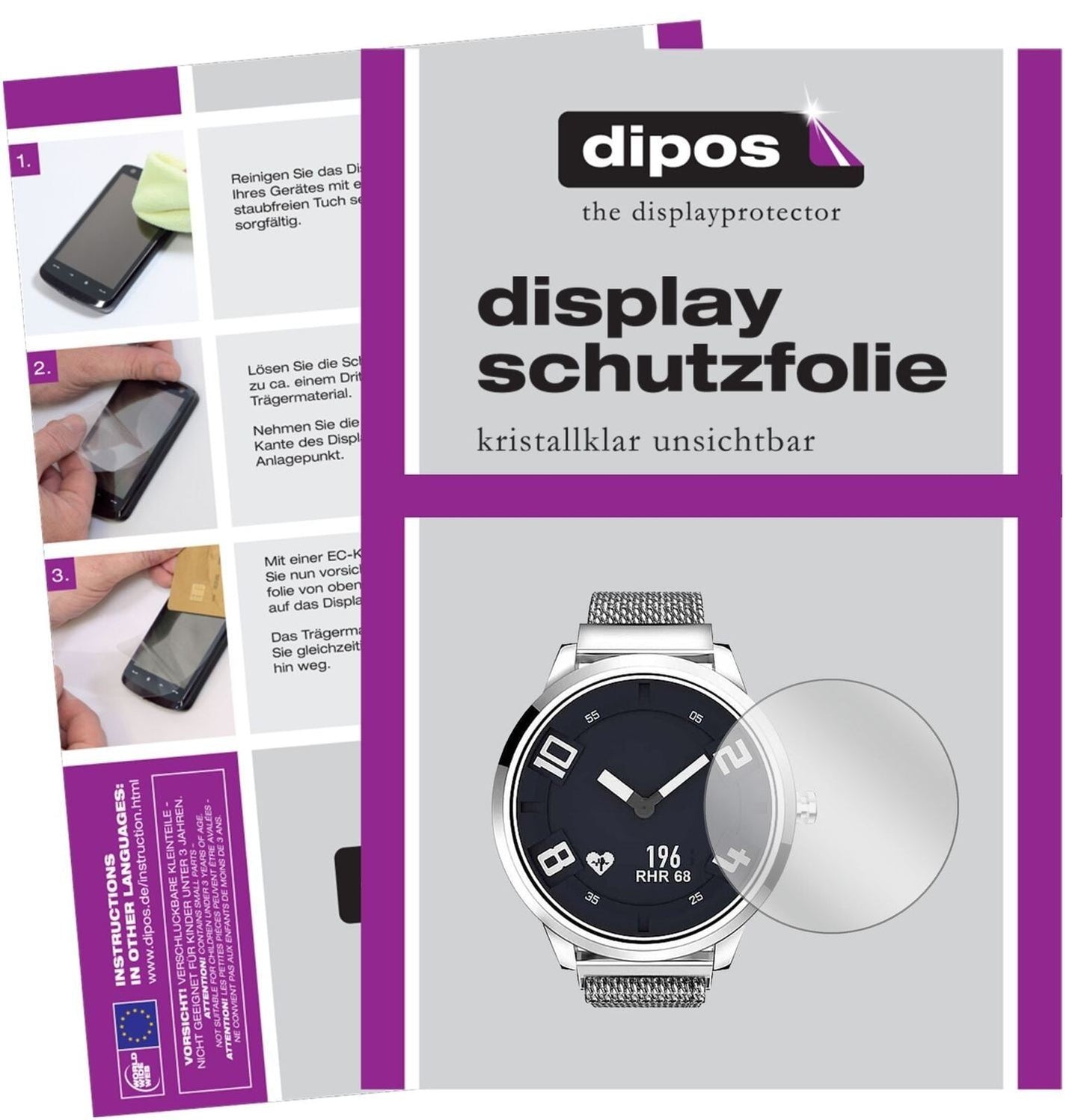 5x Schutzfolie klar für Lenovo Watch X Display-Sch (2)